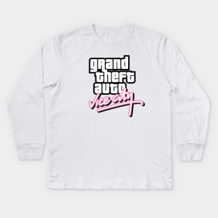 GTA Vice City Logo Kids Long Sleeve T-Shirt
